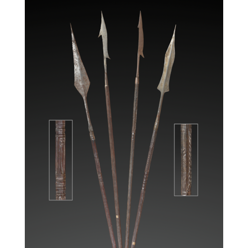 Korwar Spears with Iron Blades